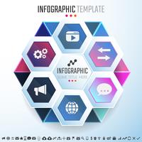 Modèle de conception d&#39;infographie vecteur