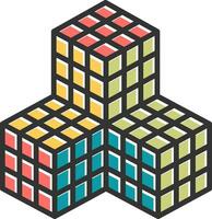 cubes vecteur icône
