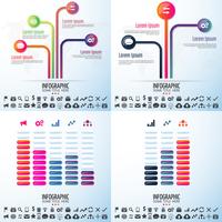 Modèle de conception d&#39;infographie vecteur