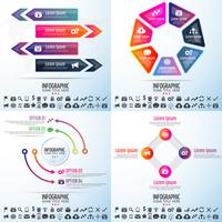 Modèle de conception d&#39;infographie vecteur