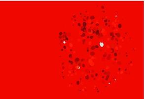 modèle vectoriel rouge clair avec des formes de bulles.