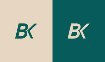 bk Ko b k initiale lettre luxe-premium logo. vecteur