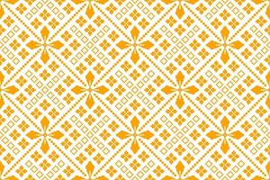 Jaune millésimes traverser point traditionnel ethnique modèle paisley fleur ikat Contexte abstrait aztèque africain indonésien Indien sans couture modèle pour en tissu impression tissu robe tapis rideaux et sarong vecteur