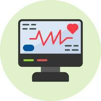 icône de vecteur d'électrocardiogramme
