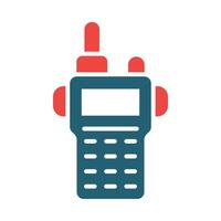 walkie talkie vecteur glyphe deux Couleur icône pour personnel et commercial utiliser.