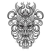 gothique tribal tatouage ornement 8 vecteur