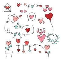 la Saint-Valentin journée clipart, amoureux imprimable, cœur clipart vecteur