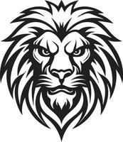 les Lions la grâce noir vecteur icône conception sauvage monarque noir Lion symbole dans vecteur