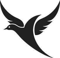 macareux précision emblème corbeaux vigilance monogramme vecteur