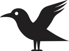 saphir sérénade noir mouette emblème profil royal resplendissement dévoilé mouette logo icône vecteur