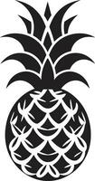 ombragé ananas badge artistique ananas marque vecteur