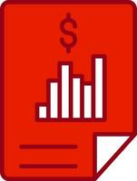 icône de vecteur de rapport financier