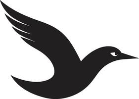 aérien élégance vecteur mouette symbole emblème mystérieux plus en flèche noir mouette conception profil