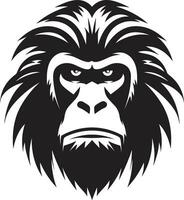 abstrait singe logo babouin Roi logo vecteur