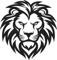 lisse et élégant noir Lion logo conception une mélange de la grâce et élégance féroce dominance noir vecteur Lion emblème le règne de force