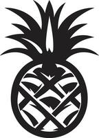 élégant ananas logo art mystérieux ananas symbole vecteur
