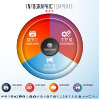 Modèle de conception d&#39;infographie vecteur