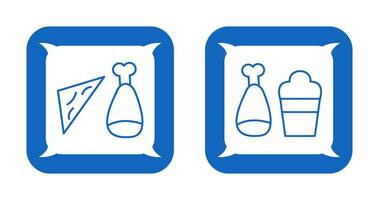 nourriture et nourriture et Bière icône vecteur