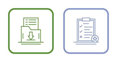 enregistrer liste et tâche liste icône vecteur