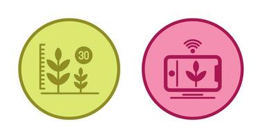 croissance et dispositif icône vecteur