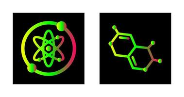 proton et molécule icône vecteur