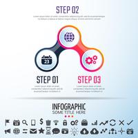 Modèle de conception d&#39;infographie vecteur