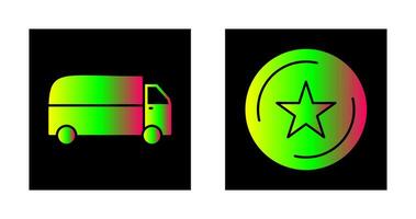 préféré et Accueil livraison icône vecteur