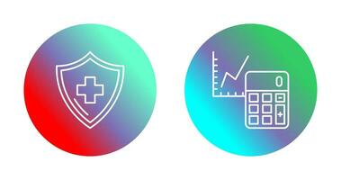 comptabilité et santé icône vecteur