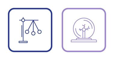 pendule et plasma Balle icône vecteur