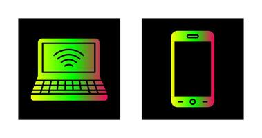 signal et téléphone intelligent icône vecteur