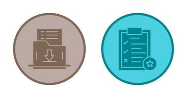 enregistrer liste et tâche liste icône vecteur