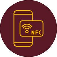 nfc vecteur icône