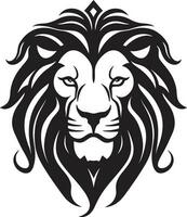 royal rugir noir vecteur Lion icône excellence élégant chasseur Lion emblème dans vecteur