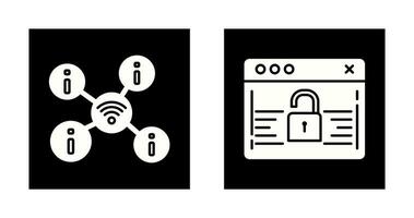 Wifi et mot de passe icône vecteur