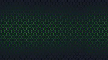 nouveau fond hexagonal de couleur vert et noir futuriste vecteur