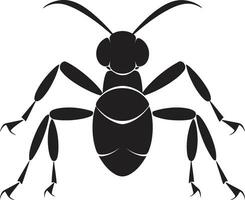 lisse et élégant noir vecteur fourmi emblème noir vecteur fourmi logo une marque de distinction