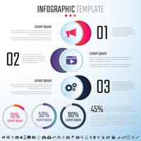 Modèle de conception d&#39;infographie vecteur