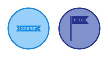 oktoberfest bannière et enseigne icône vecteur