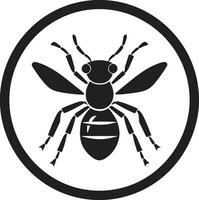 rationalisé excellence noir fourmi vecteur conception noir vecteur fourmi logo une marque de distinction et qualité