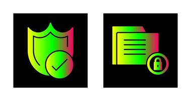 protection et Les données Sécurité icône vecteur