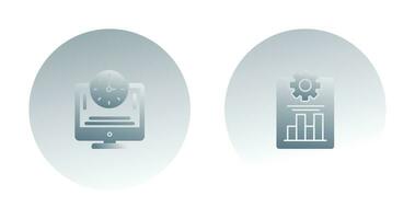 productivité et en ligne temps icône vecteur