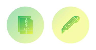 coupeur et Zip *: français fichier icône vecteur