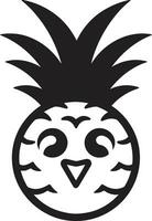 artistique ananas silhouette moderne ananas logo concept vecteur