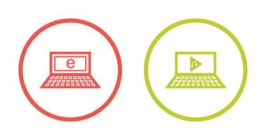 l'Internet et jouer la musique icône vecteur