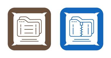 dossier et comprimé icône vecteur