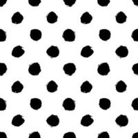une noir et blanc polka point modèle vecteur