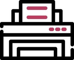 conception d'icône créative d'imprimante vecteur