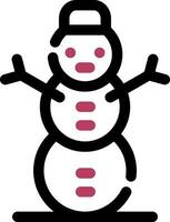 conception d'icône créative bonhomme de neige vecteur