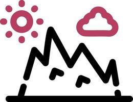 conception d'icône créative de montagne vecteur