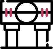 conception d'icône créative au pilori vecteur